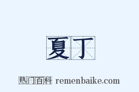 夏丁是什么意思的图片